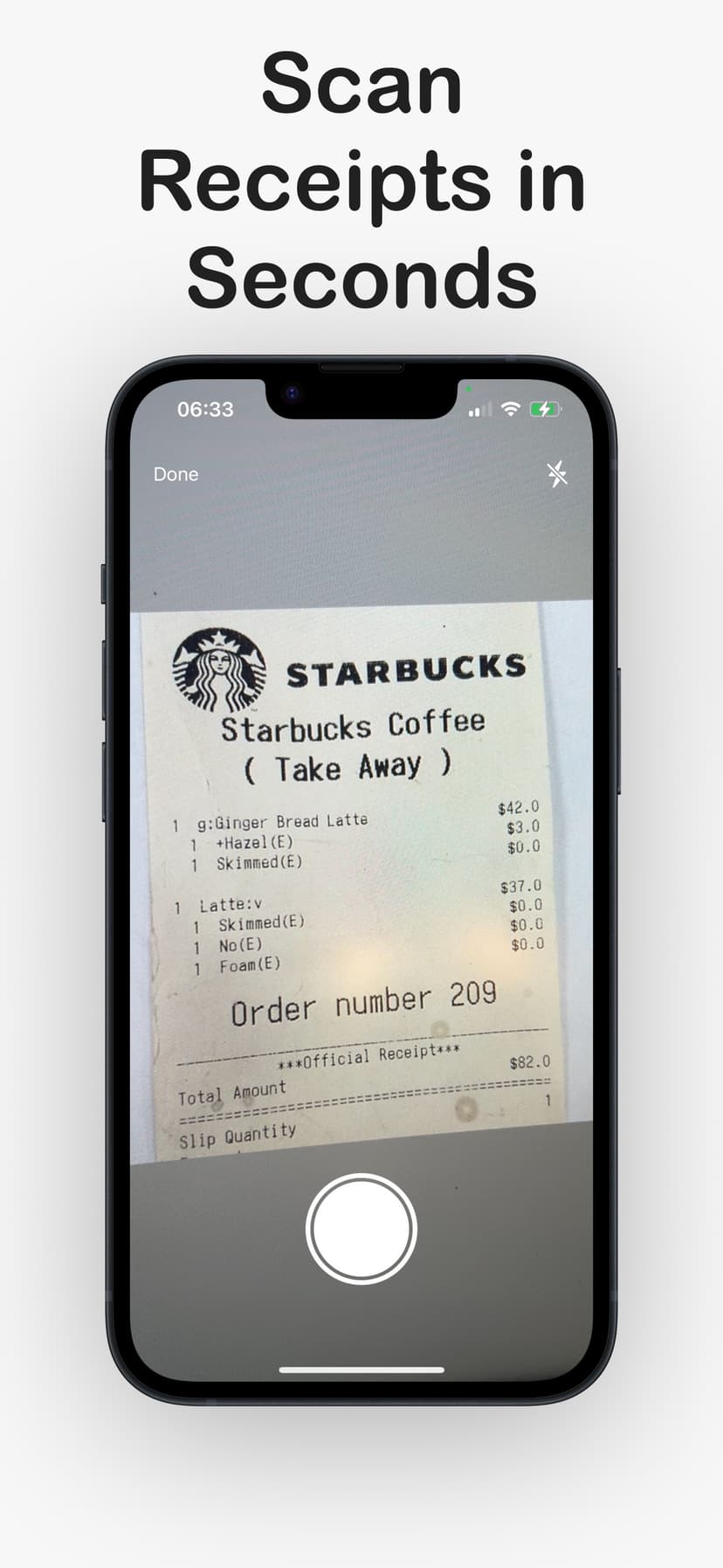 Expenses app main interface showing expense tracking dashboard